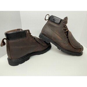 Worx by Red Wing Shoes 5486 Brown Work Boots Size 12M Flaking on Upper Part